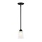 Designers Fountain Malone 60 Watt 1 Light Matte Black Mini-Pendant with Frosted Glass Shade D267M-5P-MB - alternate 1